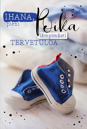 2-osainen vauvakortti poika