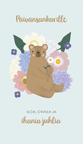 2-osainen lasten onnittelukortti Iisa Nuorttila