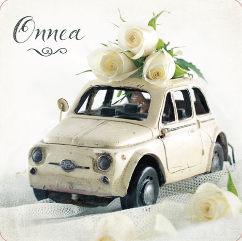 2-osainen häät neliökortti Anna-Mari West