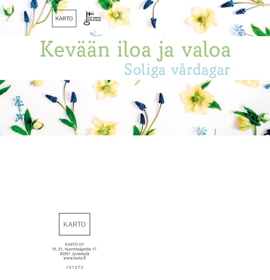 2-lok hyrräopaste Kevään iloa / Soliga vårdagar