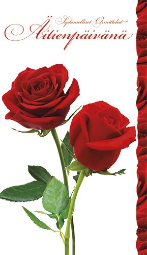 2-osainen äitienpäiväkortti