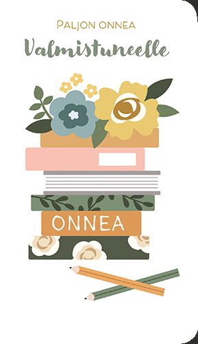 2-osainen Valmistujaiskortti LuluHelina