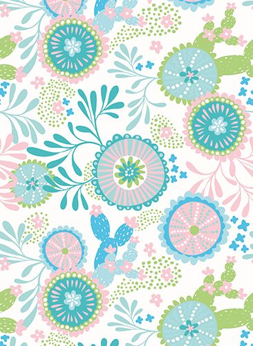 Vihko A5 Pastelli kukat