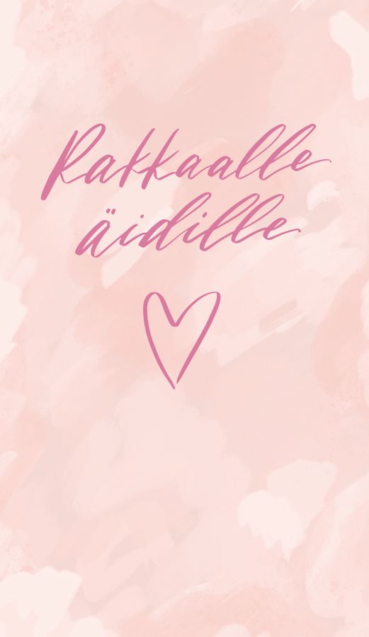 2-osainen äitienpäiväkortti Riika Tuohilampi