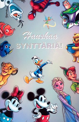 2-osainen kortti Disney