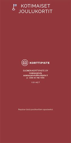 1 lokeron riviopaste joulu Kotimaiset joulukortit - inhemska julkort