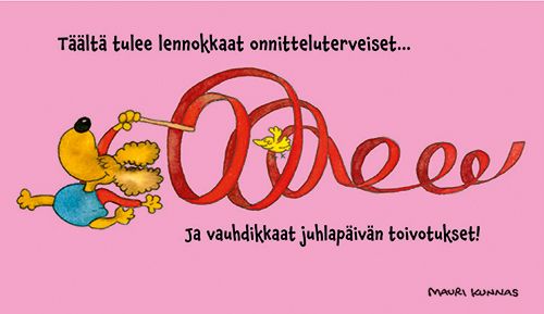 2-osainen kortti Mauri Kunnas