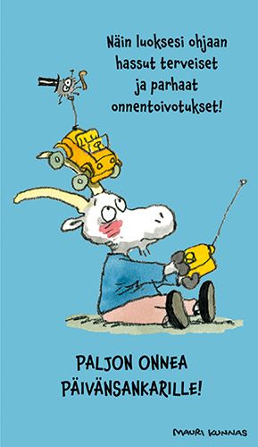 2-osainen kortti Mauri Kunnas