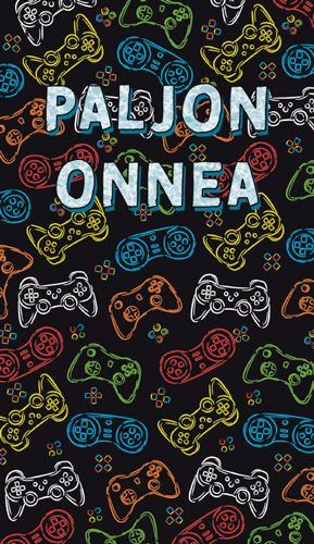 2-osainen lasten onnittelukortti