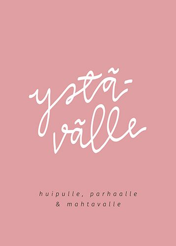 Ystävänpäiväkortti Helle Visuals