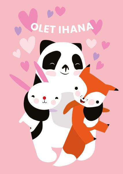 Postikortti lastenkortti