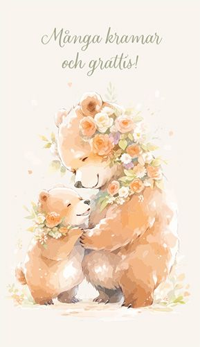 2-osainen lastenkortti ruotsinkielinen