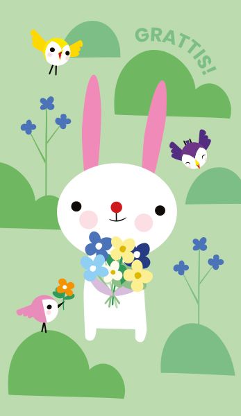 2-osainen lastenkortti ruotsinkielinen