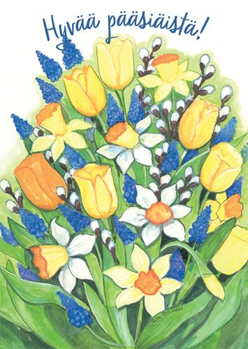 Pääsiäiskortti Raija Riihimäki