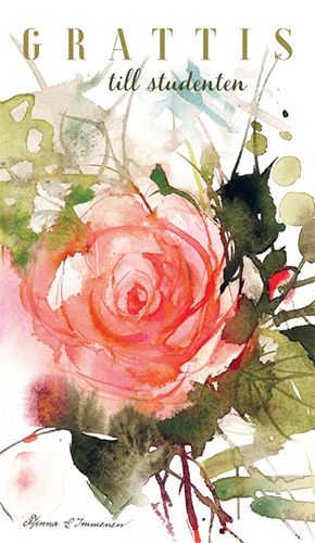 2-osainen kortti valmistunut Minna Immonen ruotsinkielinen