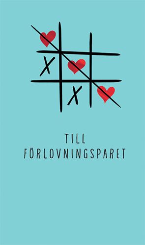 2-osainen kihlakortti ruotsinkielinen