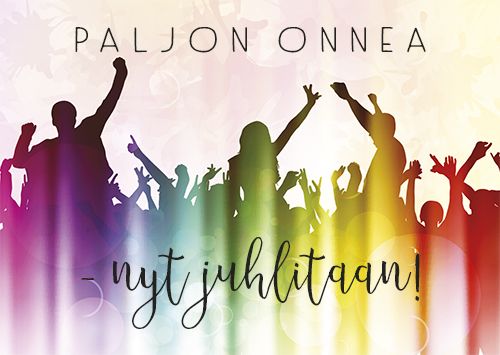 Postikortti nuorten onnittelu