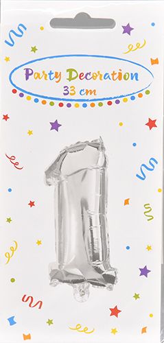 Folioilmapallo numero 1, 1 kpl