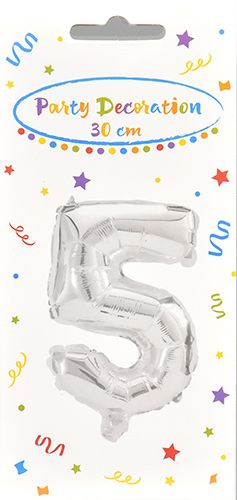 Folioilmapallo numero 5, 1 kpl