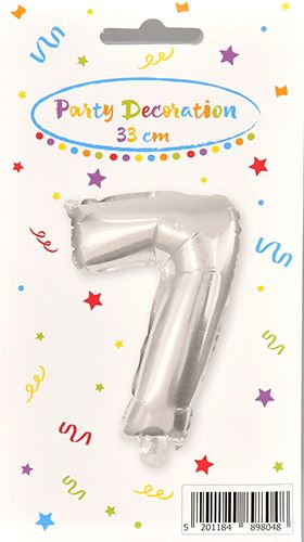 Folioilmapallo numero 7, 1 kpl