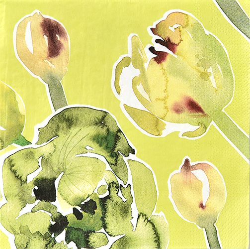 Servetti 25cm Pentik Lilia keltainen