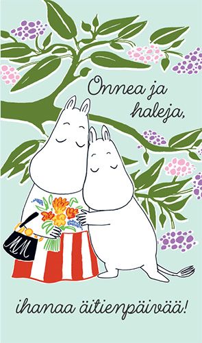 2-osainen äitienpäiväkortti Muumi