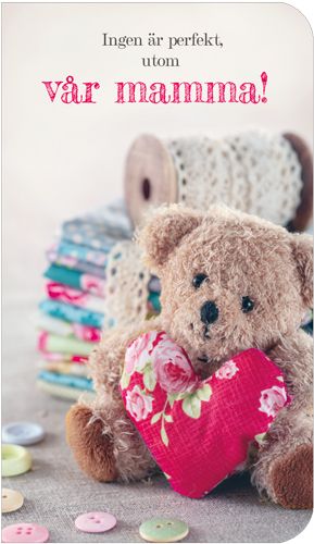 2-osainen äitienpäiväkortti ruotsinkielinen Anna-Mari West