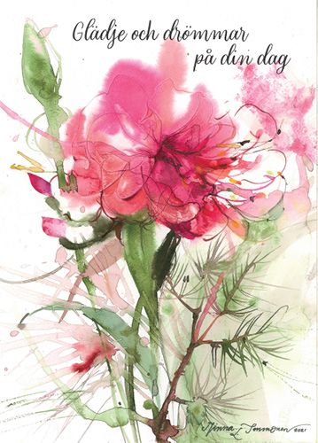 Postikortti Minna Immonen ruotsinkielinen