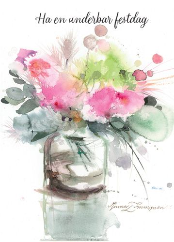 Postikortti Minna Immonen ruotsinkielinen