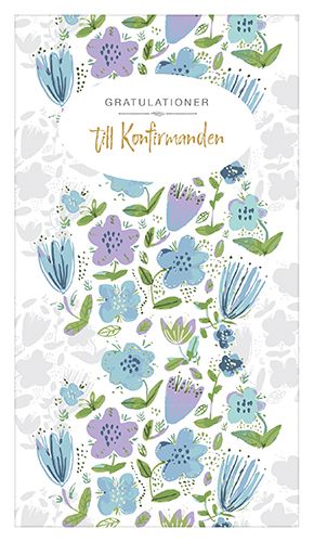 2-osainen rippikortti ruotsinkielinen