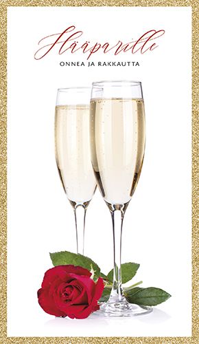 2-osainen hääkortti