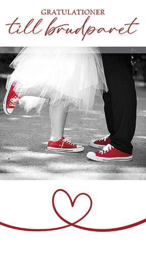2-osainen hääkortti ruotsinkielinen