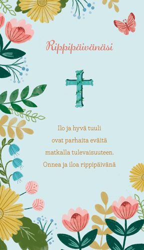 2-osainen rippikortti Hallmark