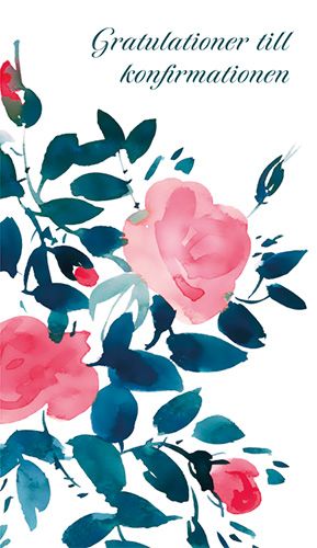 2-osainen rippikortti ruotsinkielinen