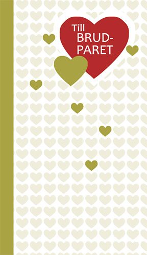 2-osainen hääkortti ruotsinkielinen