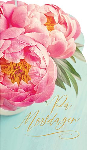 2-osainen äitienpäiväkortti ruotsinkielinen