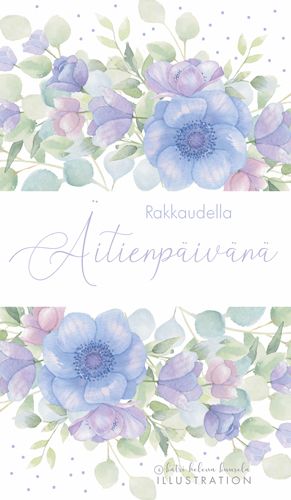 2-osainen äitienpäiväkortti Katri Kuusela