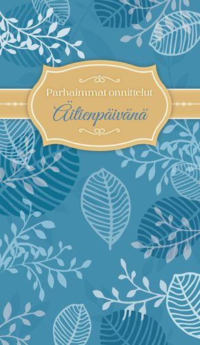 2-osainen äitienpäiväkortti