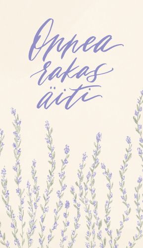 2-osainen äitienpäiväkortti Riika Tuohilampi