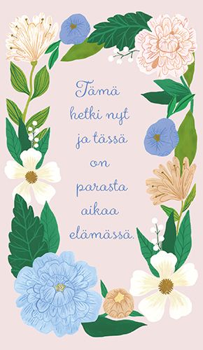 2-osainen onnittelukortti Iisa Nuorttila