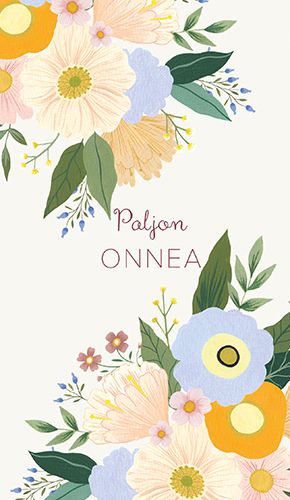 2-osainen onnittelukortti Iisa Nuorttila