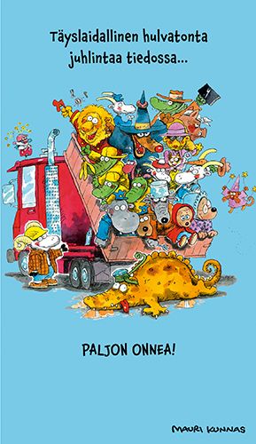 2-osainen kortti Mauri Kunnas