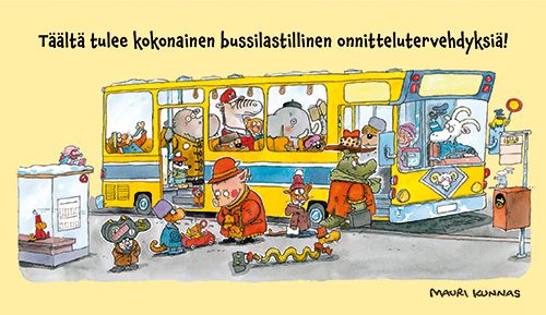 2-osainen kortti Mauri Kunnas