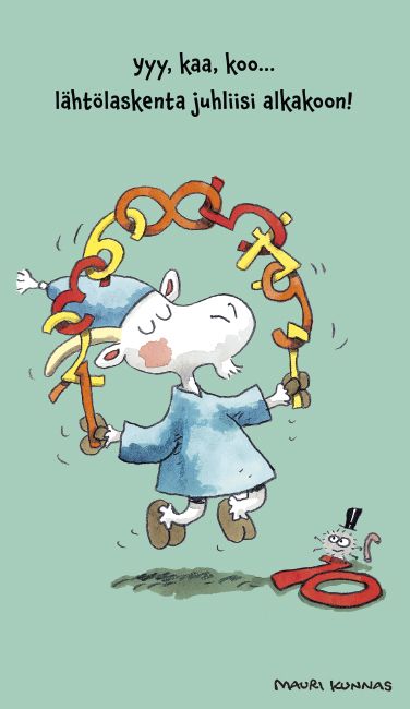 2-osainen kortti Mauri Kunnas