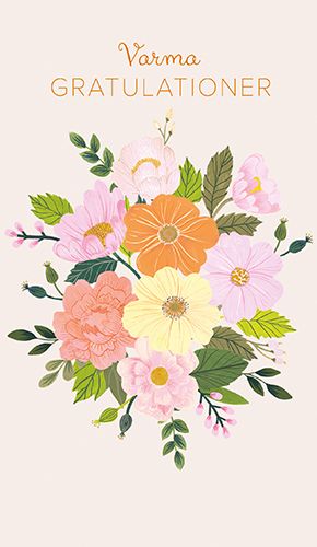 2-osainen onnittelukortti Iisa Nuorttila ruotsinkielinen