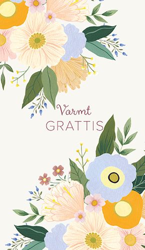 2-osainen onnittelukortti Iisa Nuorttila ruotsinkielinen