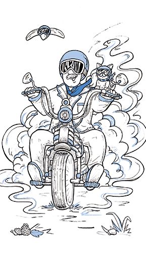 2-os kortti Sininen päivä