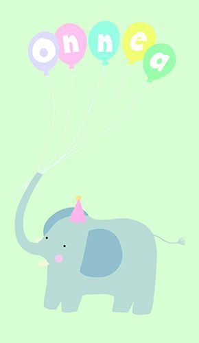 2-osainen lasten onnittelukortti Iisa Nuorttila