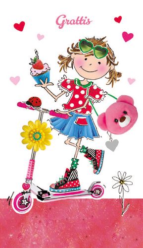 2-osainen onnittelukortti ruotsinkielinen