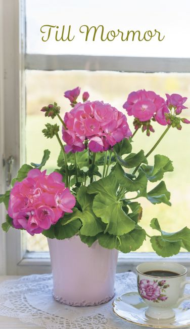 2-osainen äitienpäiväkortti ruotsinkielinen